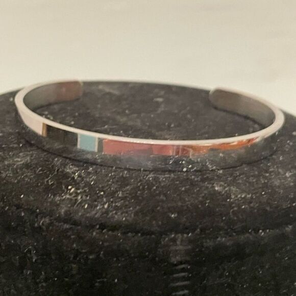 8” Sterling silver engraved and engravable cuff bracelet - Picture 2 of 14